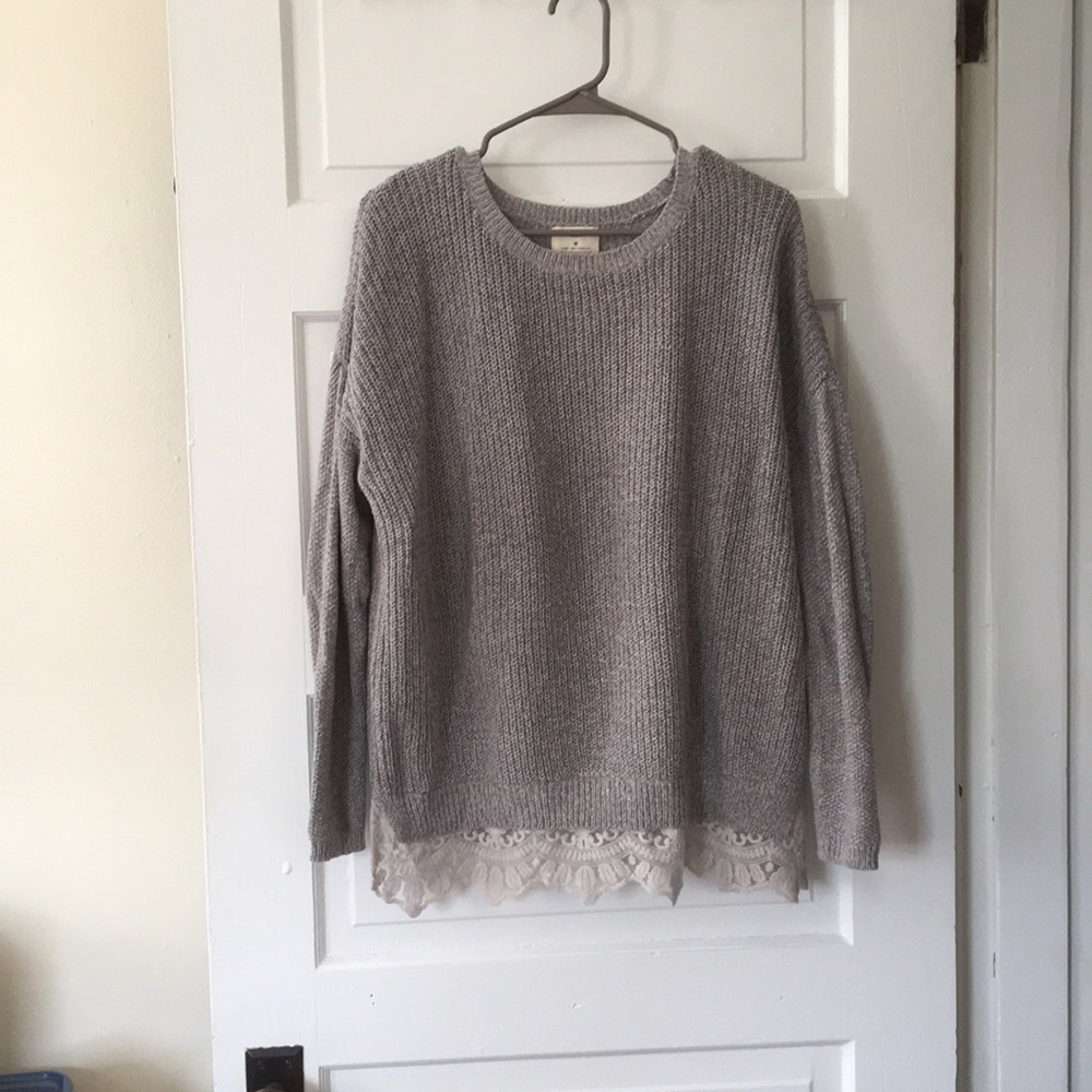 Gray sweater